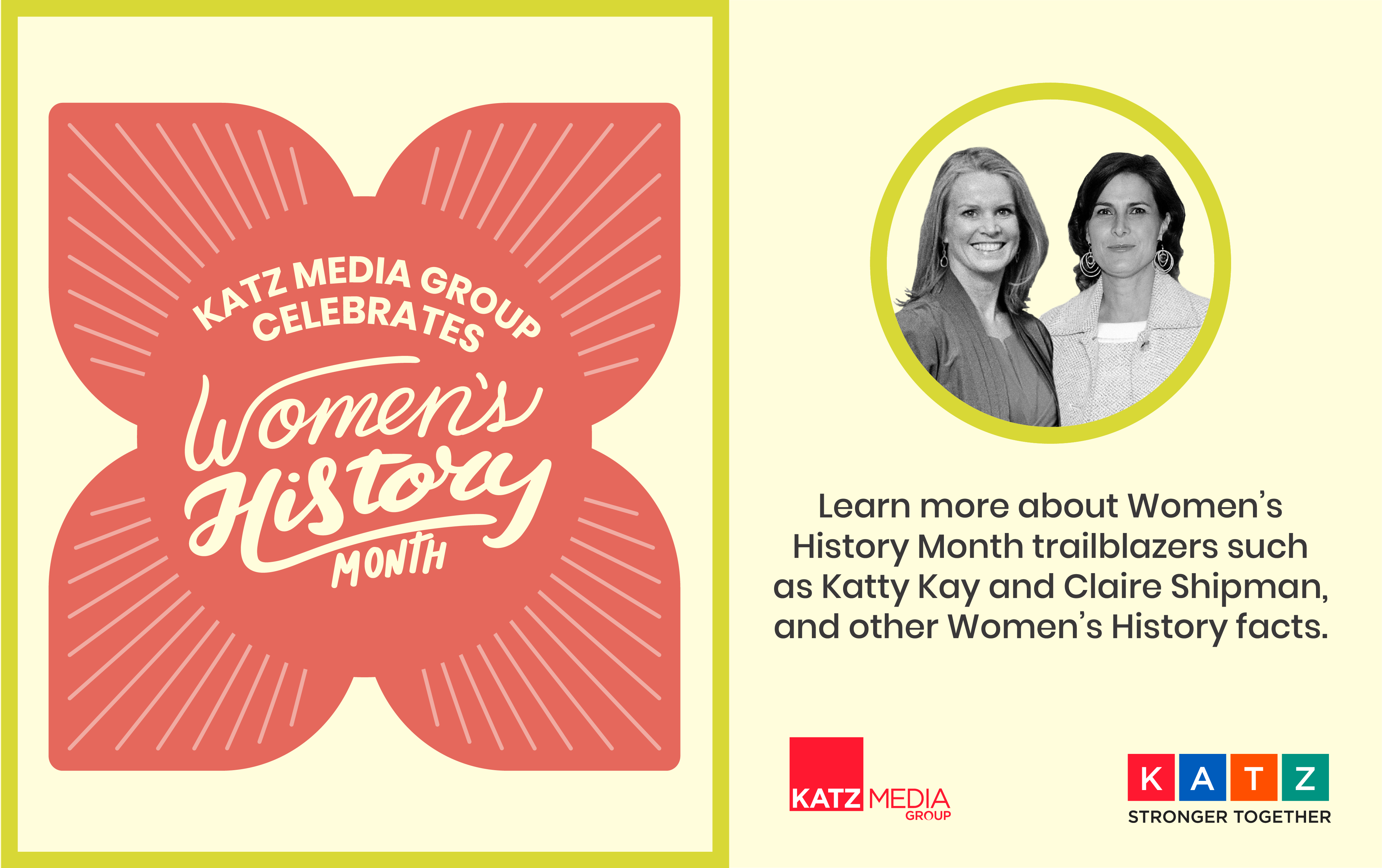 Katz Celebrates Women's History Month: Part 1 of 2